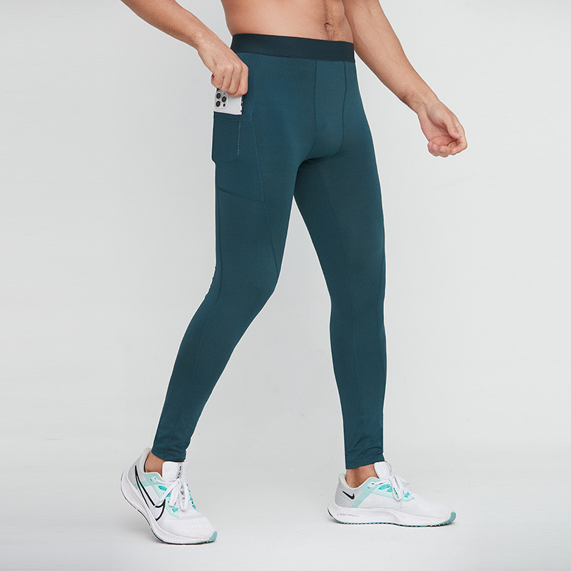 Autumn And Winter Men's Sports Leggings, High Elasticity Compression Pants, Cross-border Sports Fitness Running Training Pants photo 4