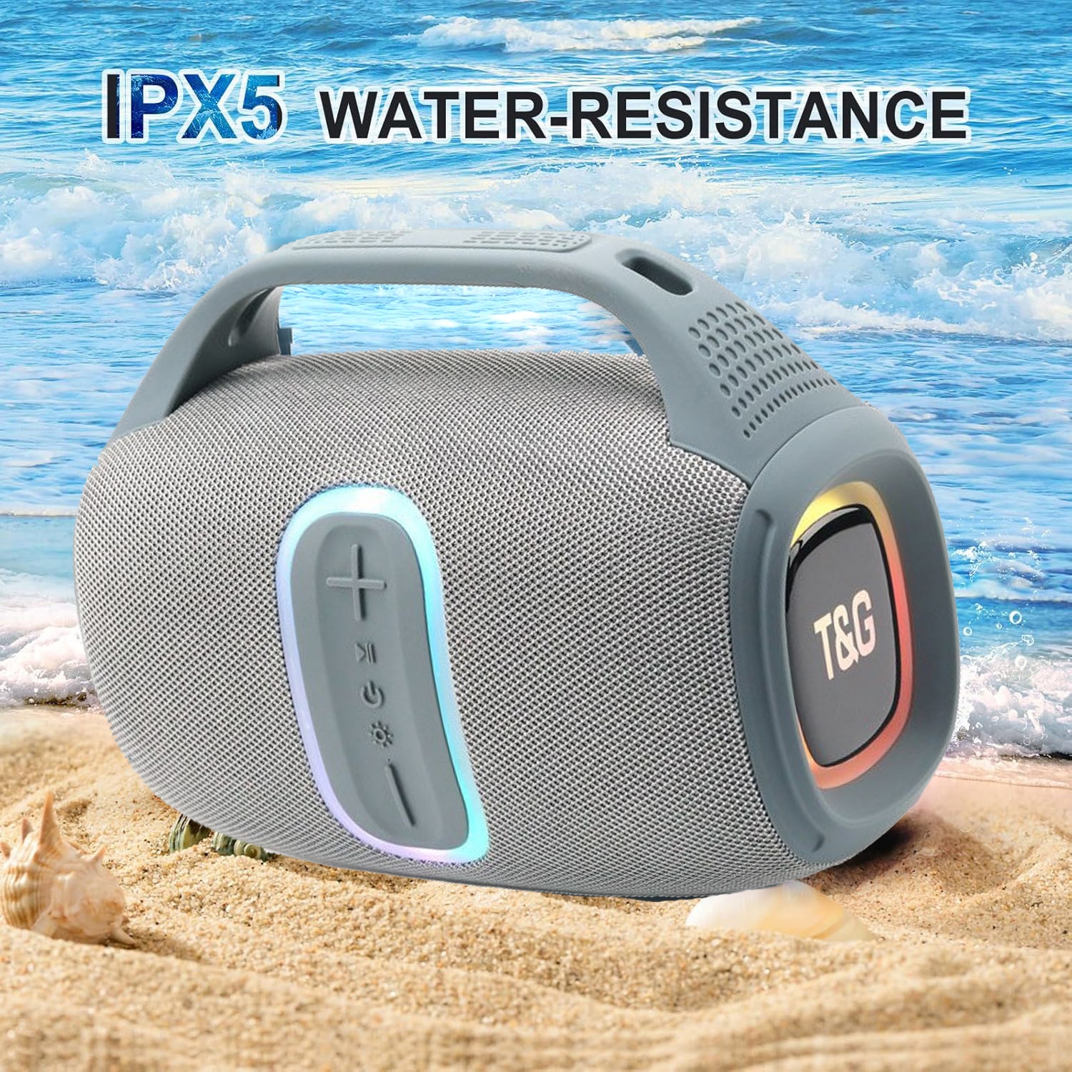 Portable Speakers Boombox Speaker With Dynamic Colourful LED photo 3