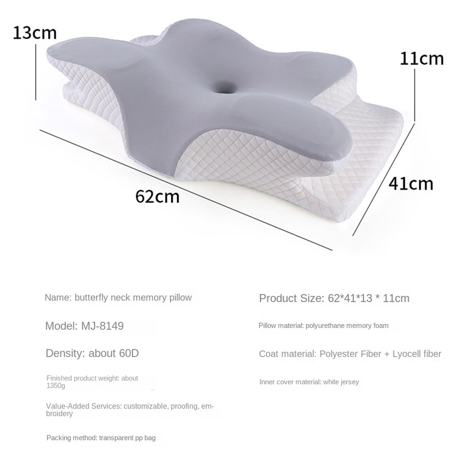 Orthopedic Memory Foam Pillow For Neck Head Shoulder & Back Support Pain Relief photo 5