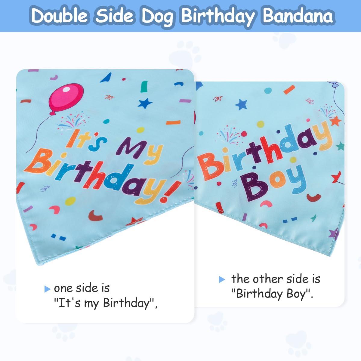 Dog Birthday Party Supplies,Dog Birthday Bandana,Dog Birthday Hat  Dog Birthday Decorations,Dog Boy Girl Birthday Party Hat With Numbers For Large Medium Small Dogs Pet,Soft,Breathable photo 5