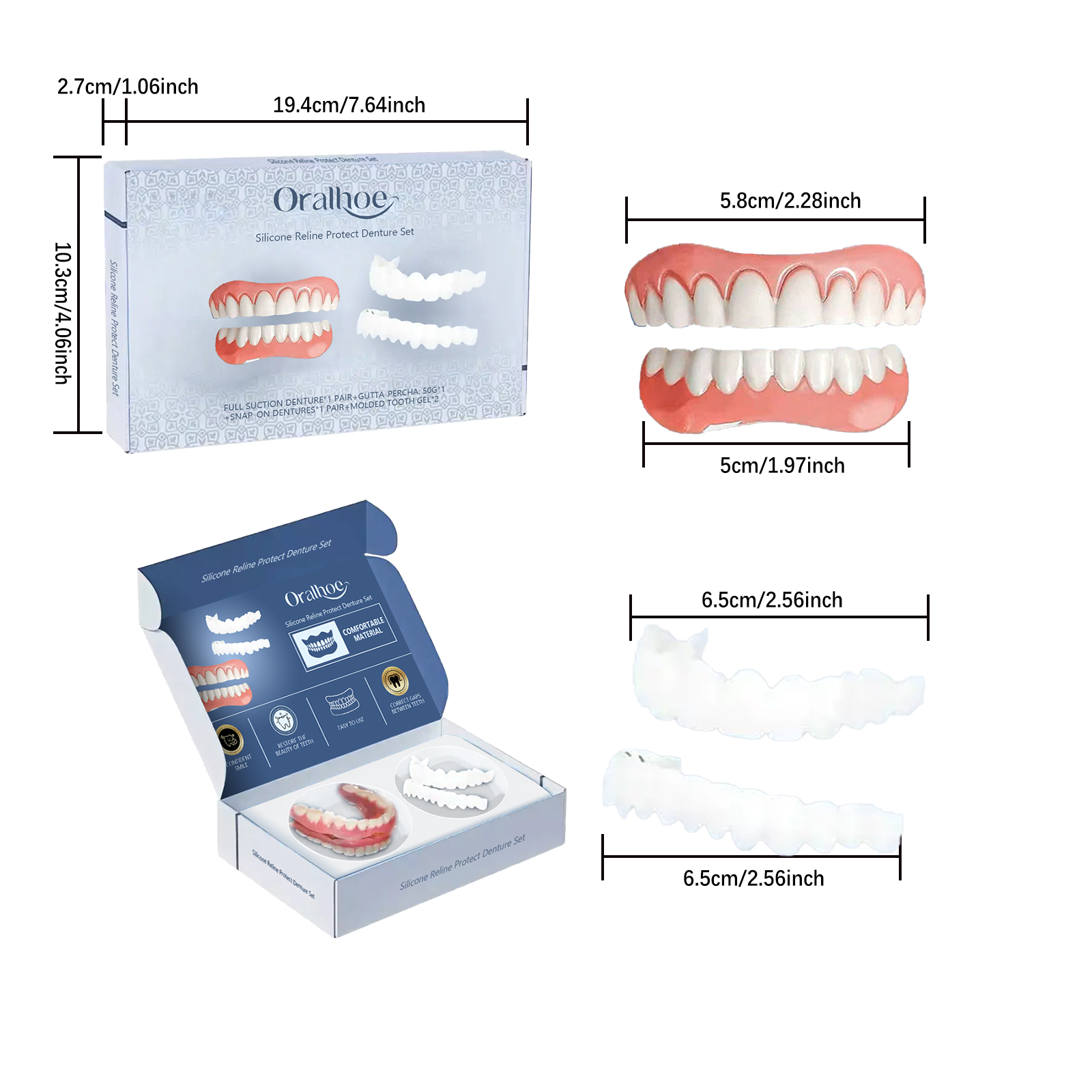 Dental Modification Set 1 Set  1Box, Round Seal Sticker photo 4