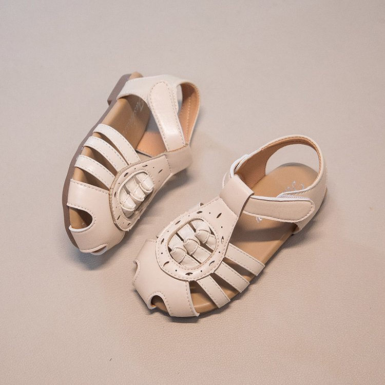 Ins Baotou Woven Roman Sandals Summer New Korean Version Girls Hollow Princess Shoes Beach With Skirt photo 7
