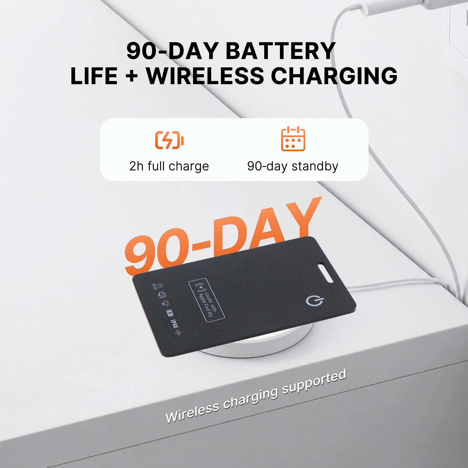 Smart Card Tracker For Find My, Anti-Lost Locator IP68 Waterproof Built-in Speaker, 90-Day Battery Life, Ultra-Slim Wallet Tracker photo 5