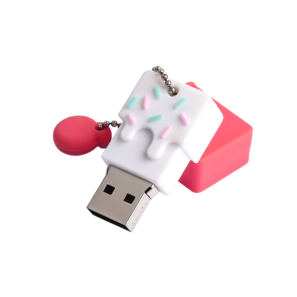 Small Cake Point Mini Girl Cute Anti-loss Pendant Mobile U Disk photo 5