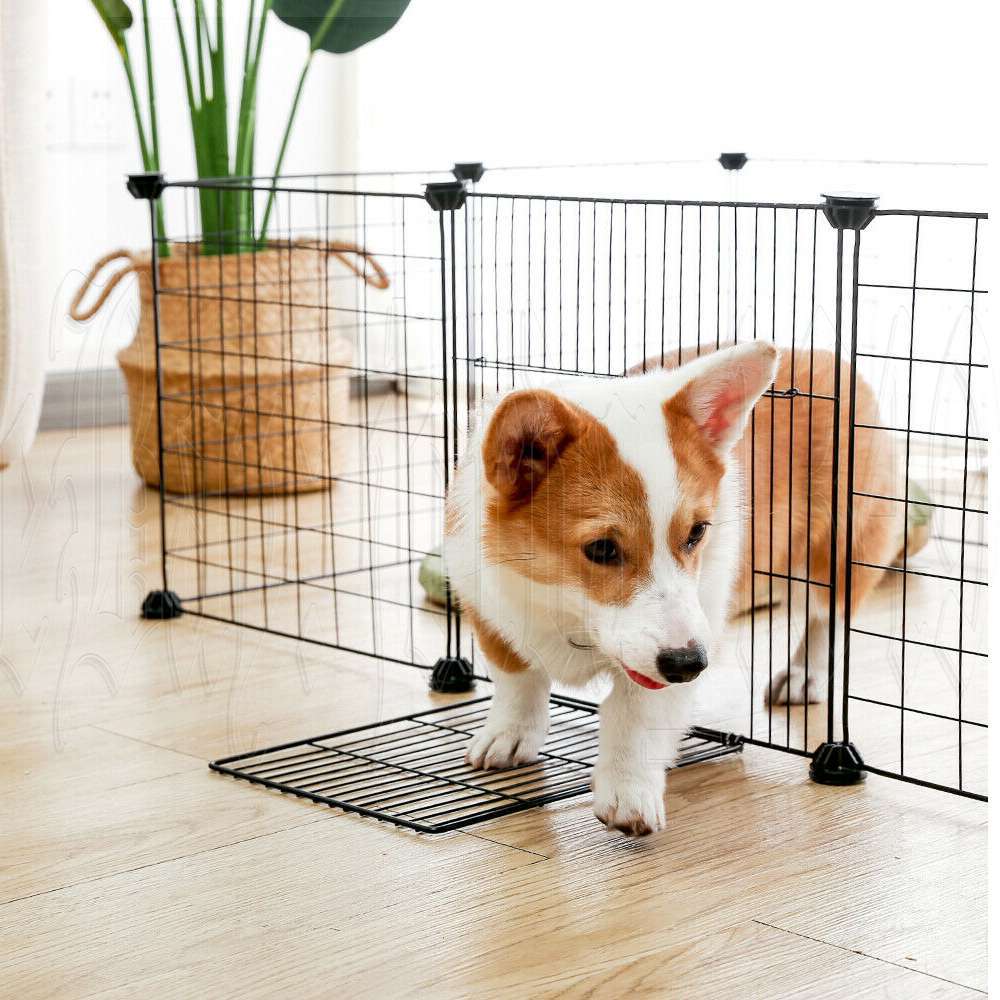 Pet Dog Playpen Enclosure 10 Panel 14in Puppy Exercise Cage Fence Play Pen AUS photo 8