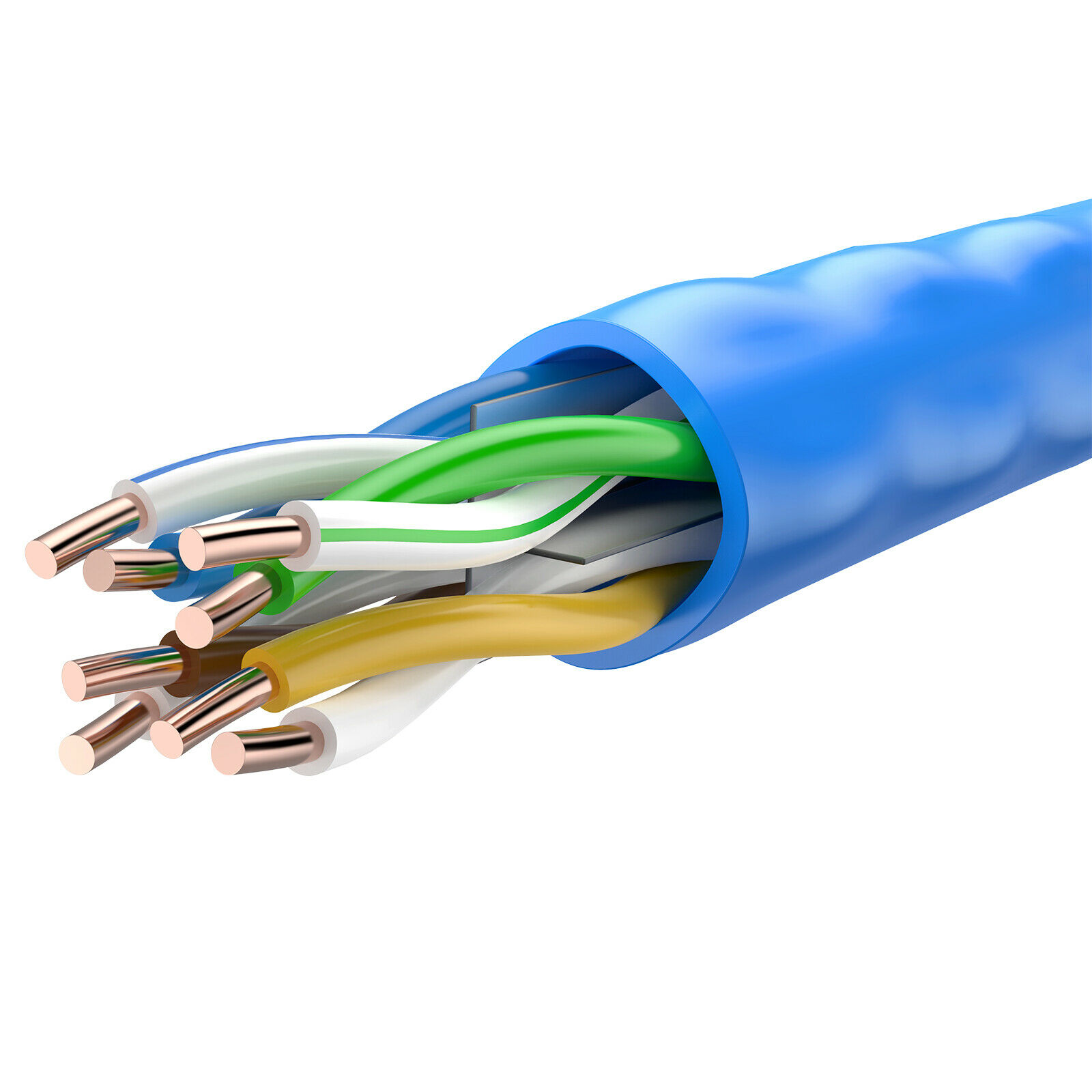 50M  165Ft CAT6 RJ45 Ethernet Network High Speed Cable 23AWG Solid Bare Copper photo 3