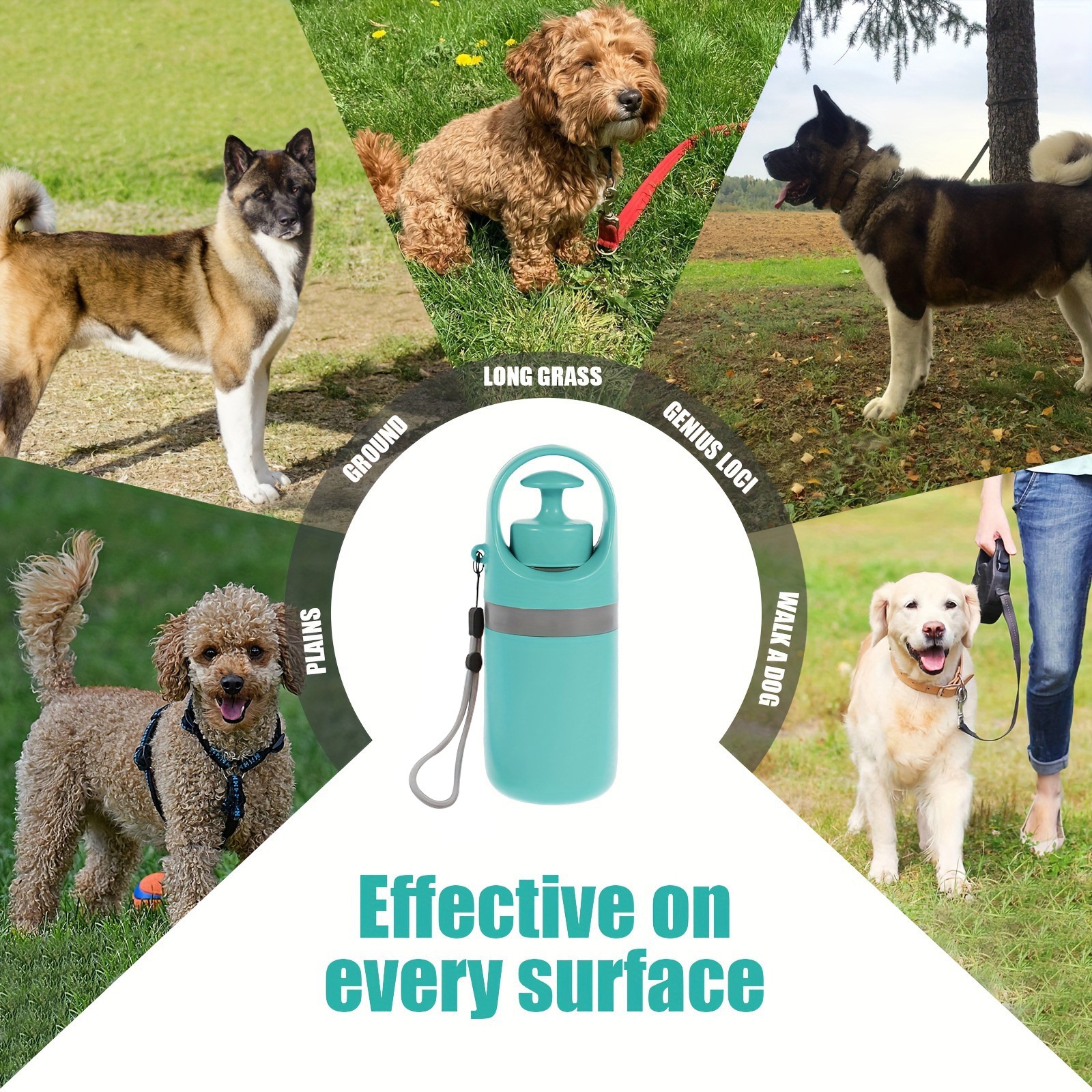 Portable 6-Claw Pet Poop Scooper With Built-in Bag Dispenser photo 8