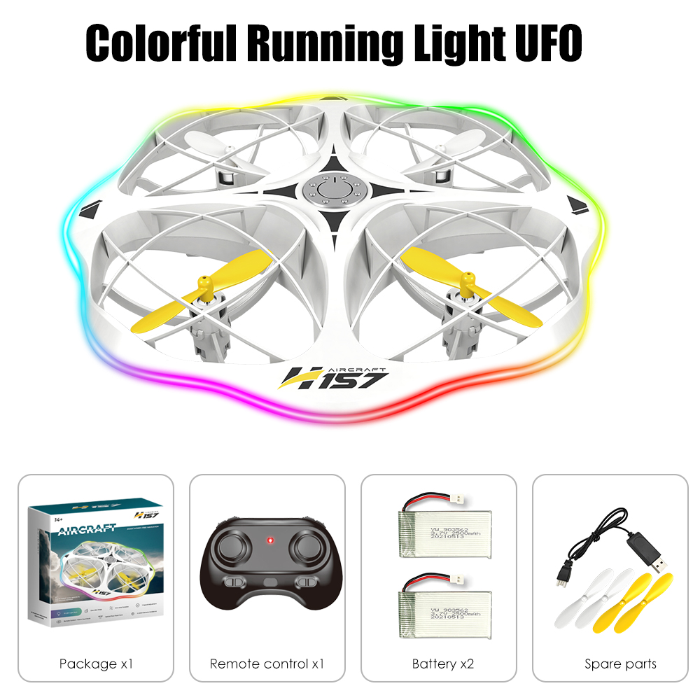 H158 White Dual Electric Drone photo 1