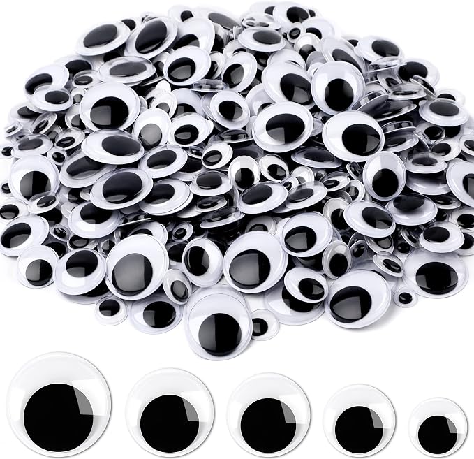 Piece Adhesive Googly Eyes Wiggle Eyes For DIY Arts And Crafts  Weight photo 1