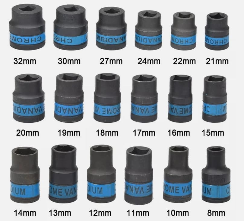 Heavy Duty   Ratchet Wrench 8-32mm Metric Socket Set Metal Case Socket Set photo 5