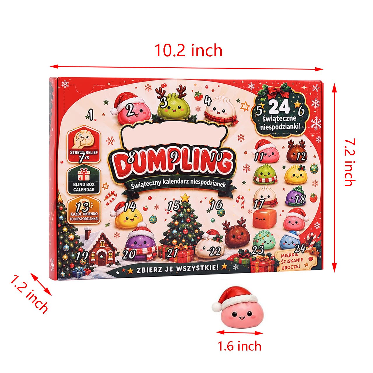 Advent Calendar 2026 Countdown, Christmas Squishies For Adults 24 Adorable Mini Item Surprises Sensory Fidget Toys For  Christmas Party Favors Gift  Advent Calendar 2026 photo 2