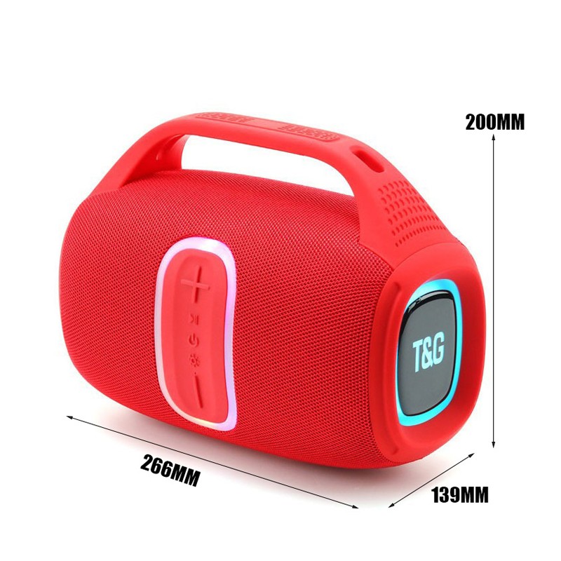 Portable Speakers With Dynamic Colourful LED Lights Bluetooth Speaker For Home Outdoor Travel TWS Pairing USB TF Playback FM Radio Hands Free Call Ideal For Parties Garden Beach photo 3
