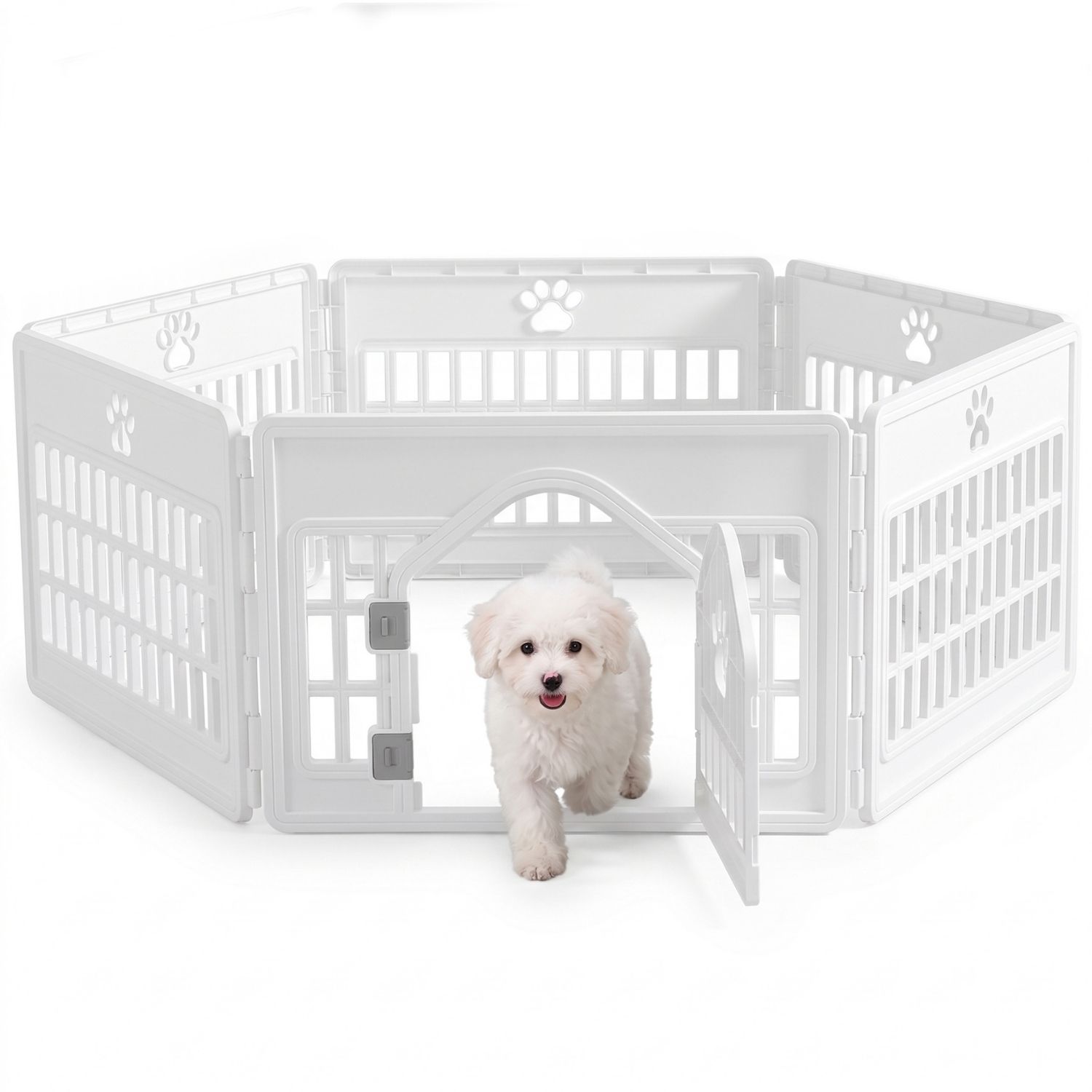 Plastic Dog With Movable Enclosure, Suitable For Small And Medium-sized Dogs, Cats And Rabbits. photo 6