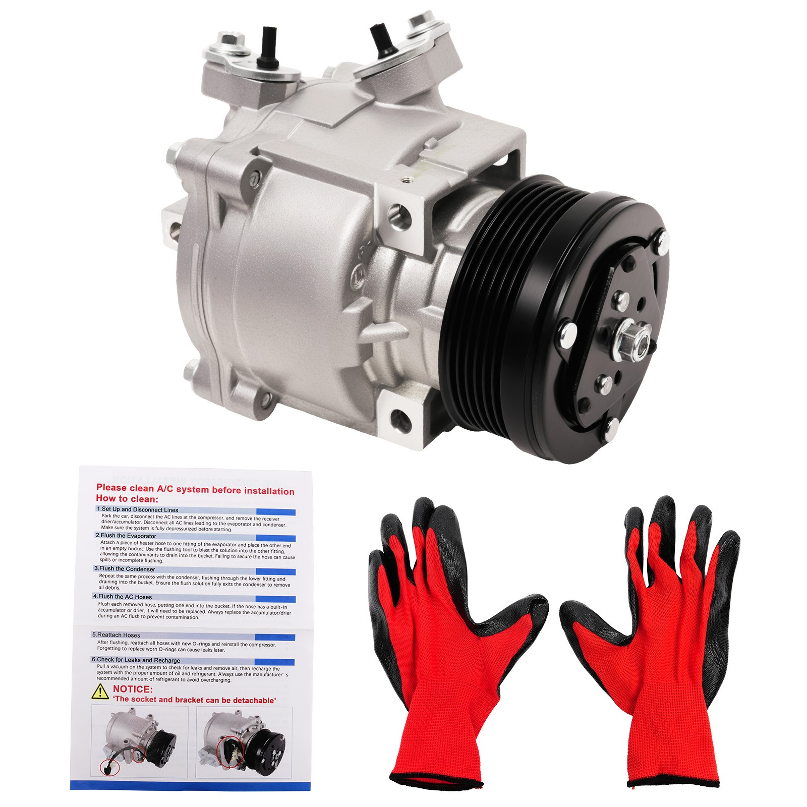 AC Compressor With Clutch 1x CO29167C Fits Chevrolet -Sonic 2013-2018 L4 1.6L 1.8L photo 7