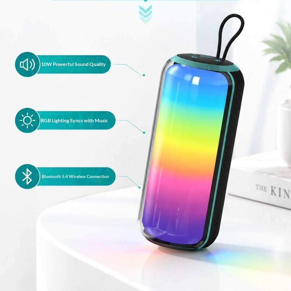 KP-871 Best-selling Wireless Bluetooth Speaker Portable Handle RGB Lighting Long Battery Life High Sound Quality Factory Stock Available photo 3