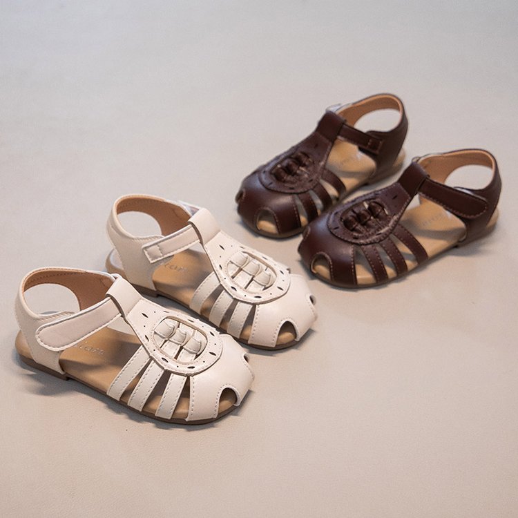 Ins Baotou Woven Roman Sandals Summer New Korean Version Girls Hollow Princess Shoes Beach With Skirt photo 8