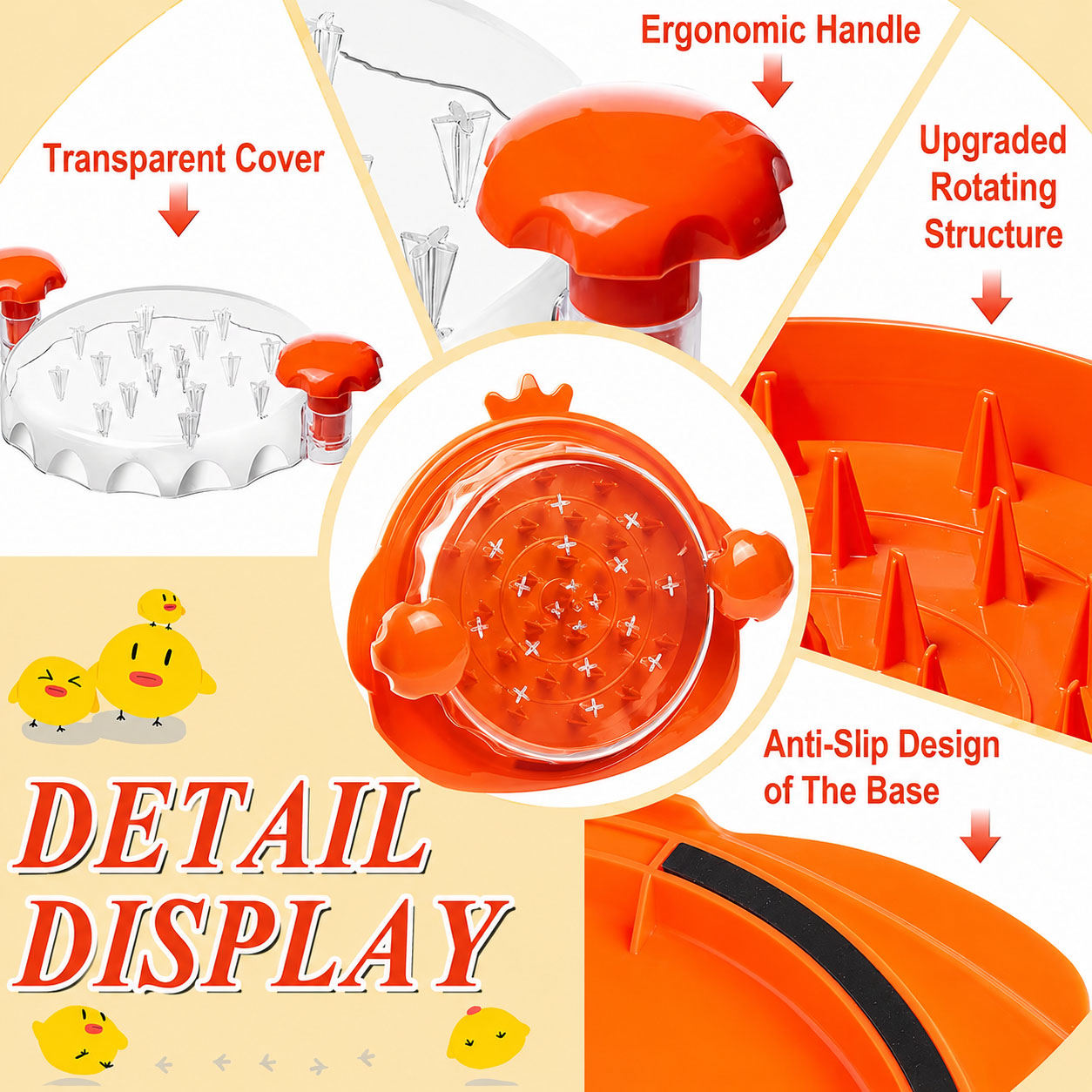 Chicken Shredder Tool Plastic Manual Twist Anti-Slip Handheld Meat Shredder For Kitchen Home BBQ Salad Pulled Pork Chicken Beef Cooking Meal Prep Sandwich Taco Burrito Restaurant Party Catering photo 5