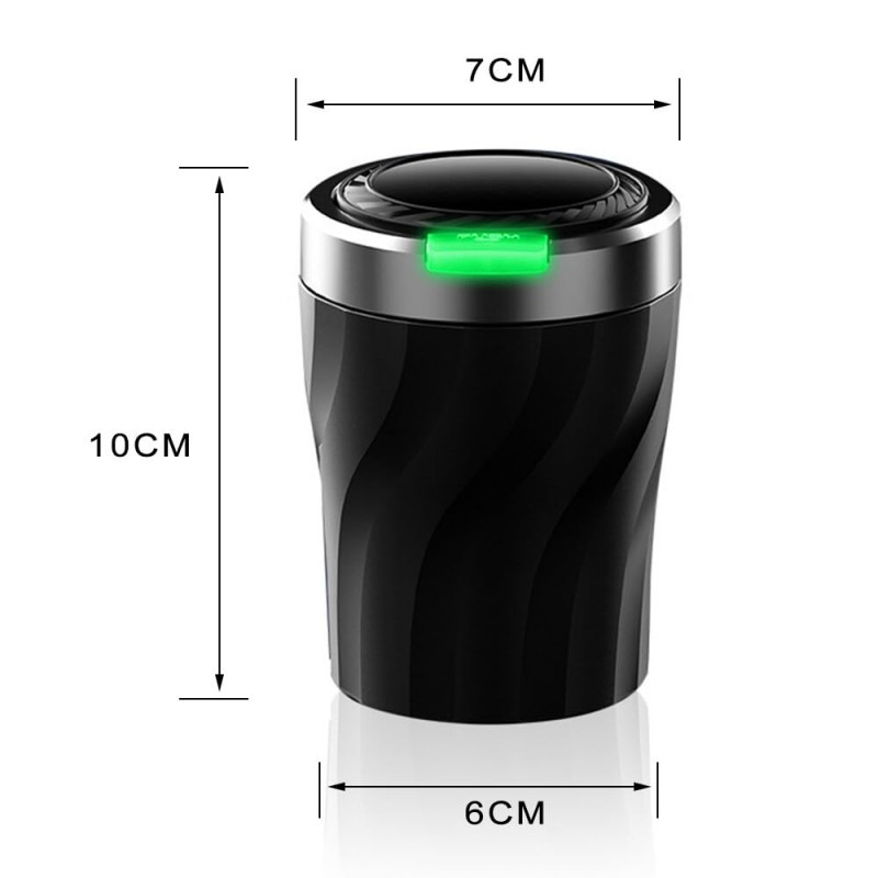 2-Pack Car Ashtrays - Ashtrays With Lids, Odor-proof Design, Large Capacity For 60-80 Cigarette Butts, Flame-retardant Shell And Heat-resistant Alloy Inner Liner, Suitable For Cars, Homes And Offices, photo 1