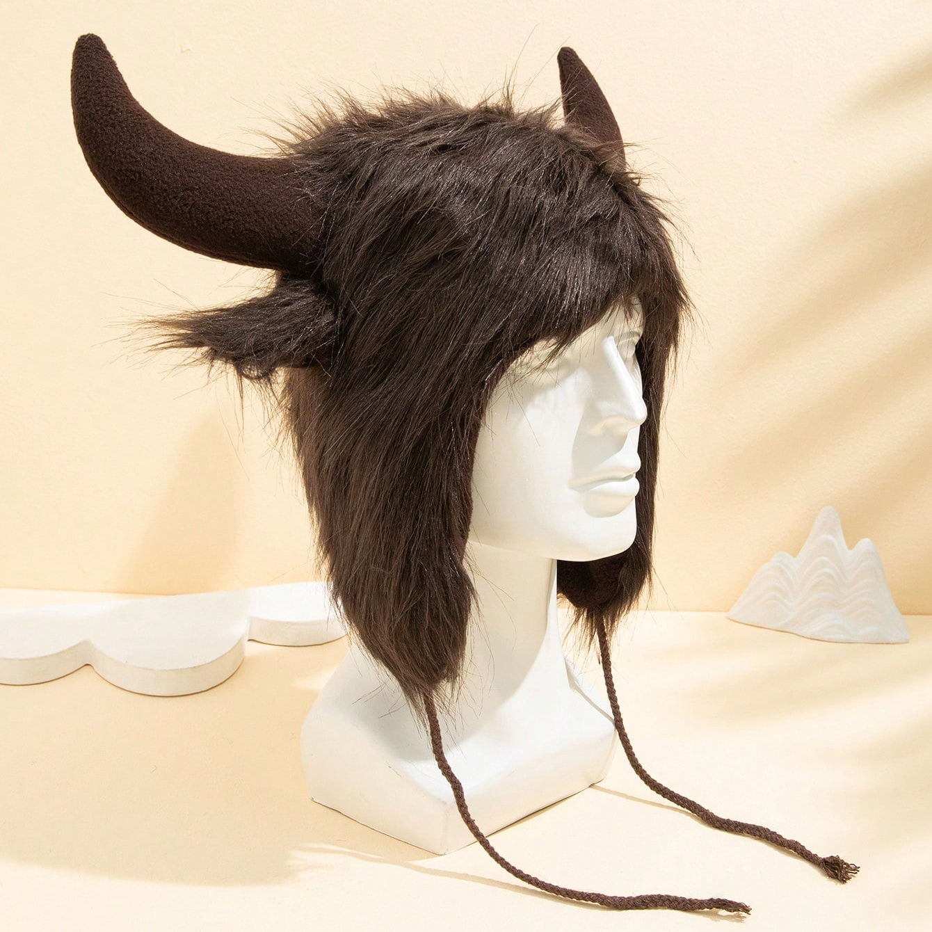 Funny Woolen Mao Yilong Winter And Autumn Warm, Windproof And Cold-proof Style Hat, Halloween Ear Protection Hat photo 4