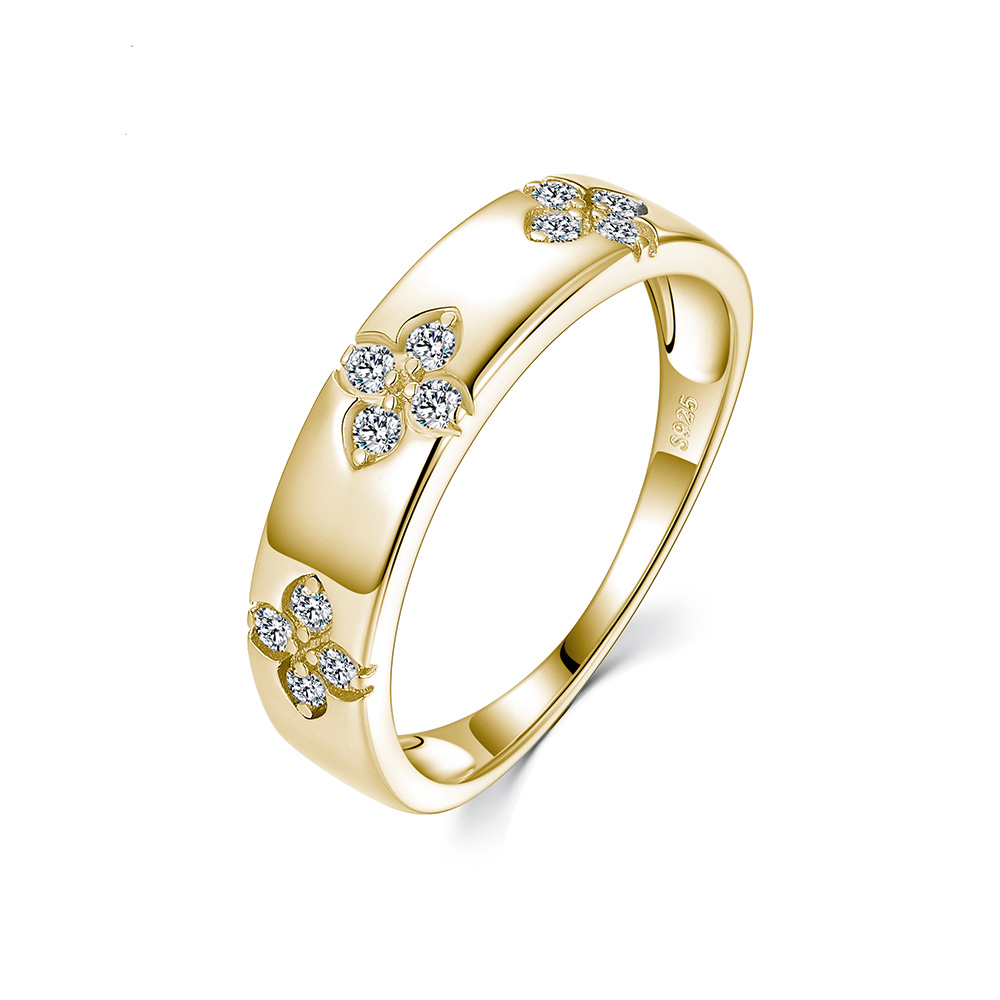 S925 Silver 2.3g Floral Cluster Moissanite Ring, D VVS1, GRA Certified US 5-9 photo 2