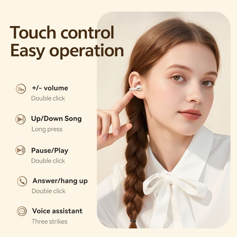 2025 Cross Border Explosion M136 Clamp Earphone High Color Ultra Long Life Low Latency Wireless Bluetooth Headphones Wholesale photo 4