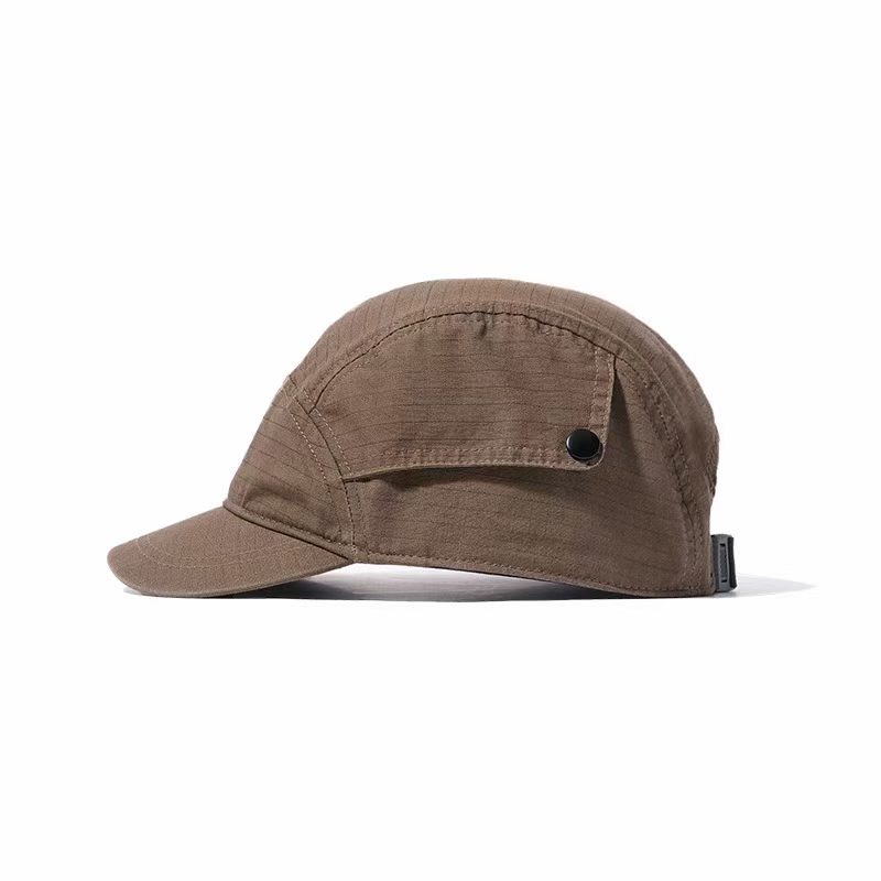 Korean Version Retro Functional Short-brimmed Baseball Cap, Stylish And Fashionable Outdoor Sports Baseball Cap, Distressed Washed Button Casual Hat photo 5