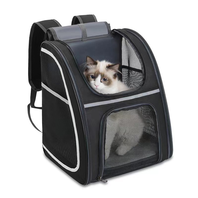 Cat Backpack Carrier Large Pet Backpack For Small Dog Medium Cat Puppy Kitten Bunny Up To 13lbs, Ventilated Mesh Dog Collapsible Travel Backpack For Hiking Walking Outdoor photo 6