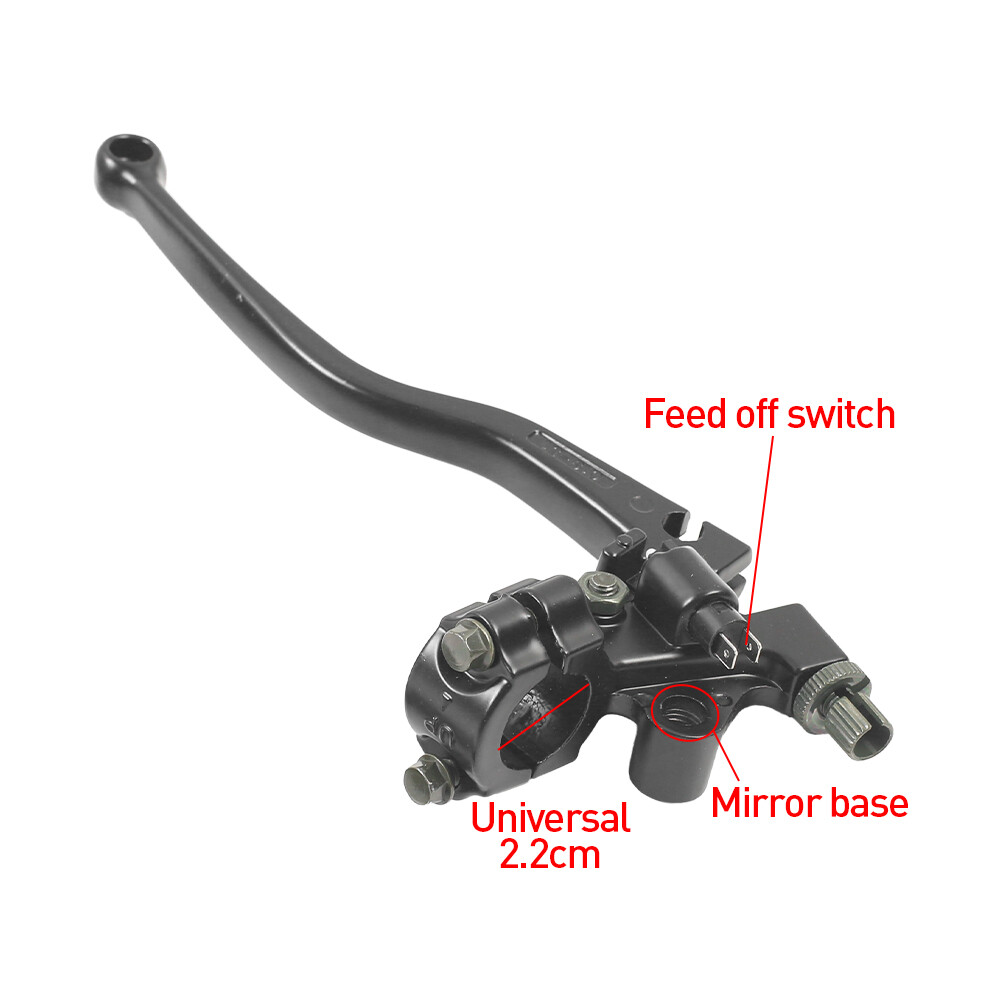 For H Onda CG125 Motorcycle Brake & Clutch Lever Assembly Universal Long Black photo 5