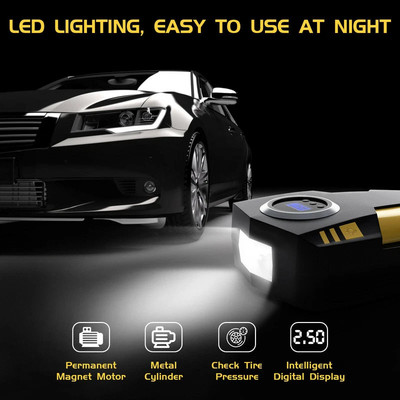 Digital Electric Car Tyre Inflator Pump Portable 150PSI Air Compressor photo 6