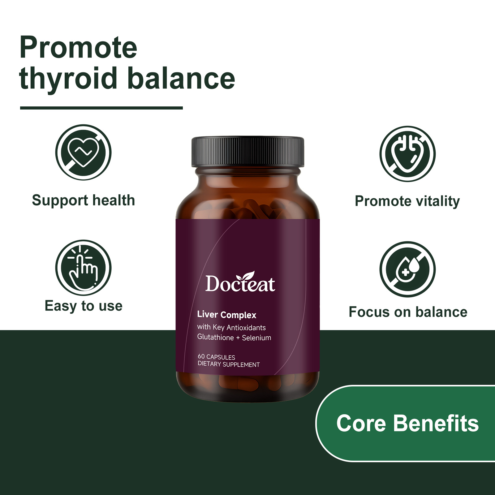 Thyroid & Liver Health Support Capsules 60 Capsules 1Bottle photo 7