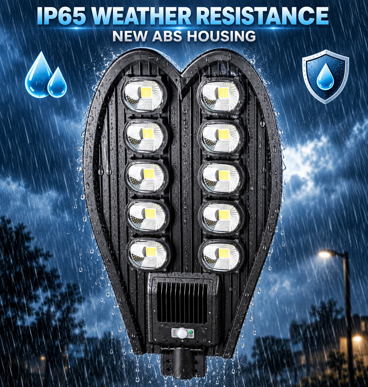 Solar Powered Motion Sensor Waterproof COB LED Work Light For Auto Repair W765B Street 30W photo 8