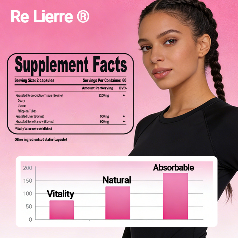 Re Lierre Female Enhancement Dietary Supplement, Help Balance Energy Levels, Support Womens Daily Physical Health, Women Wellness Nutritional Supplement photo 3