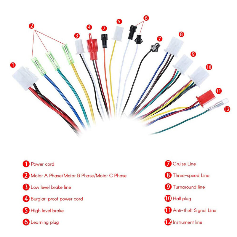 36V 48V 350W Brushless Motor Speed-Controller  For E-Bike Electric Scooter photo 5