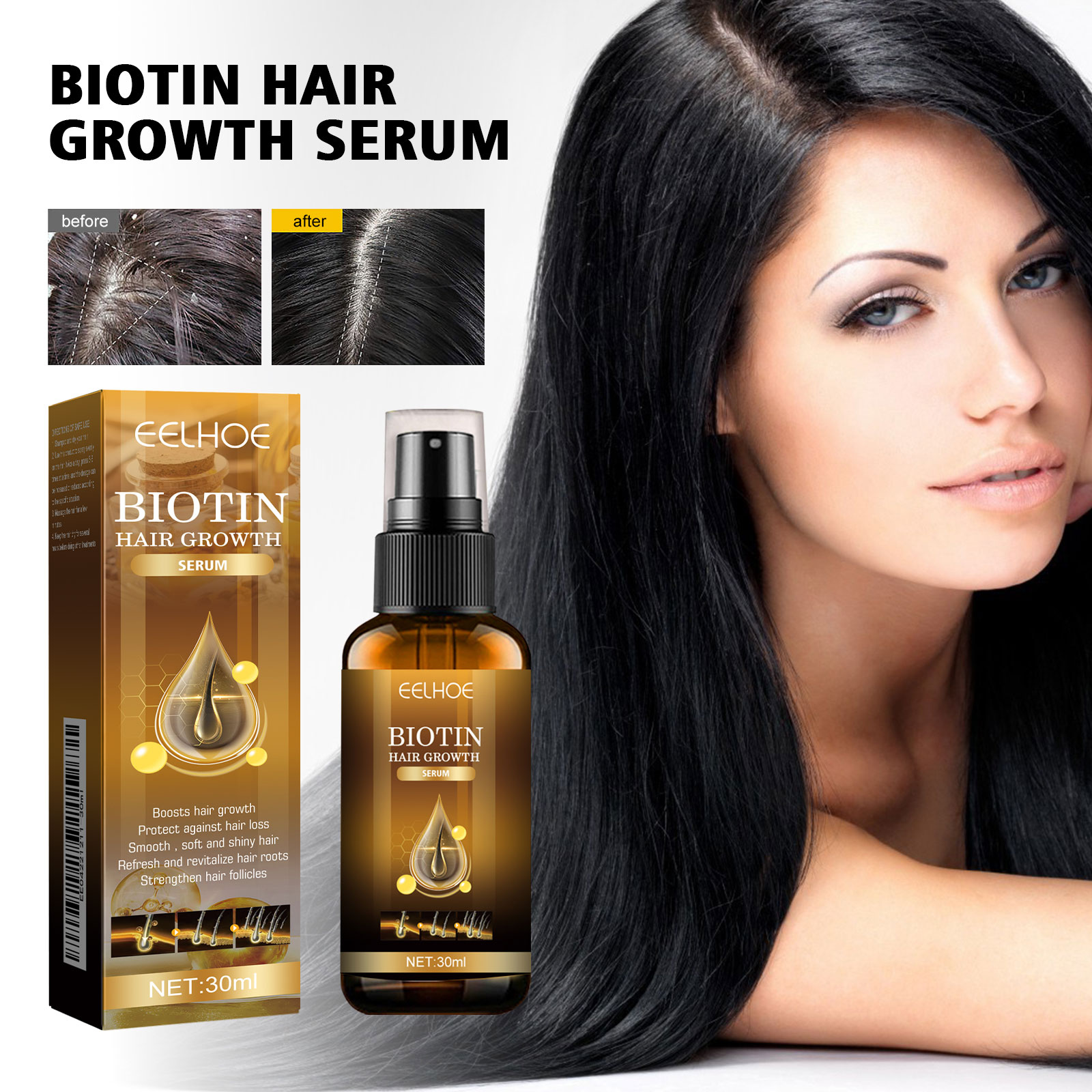 Biotin Hair Spray 30ml-box photo 4