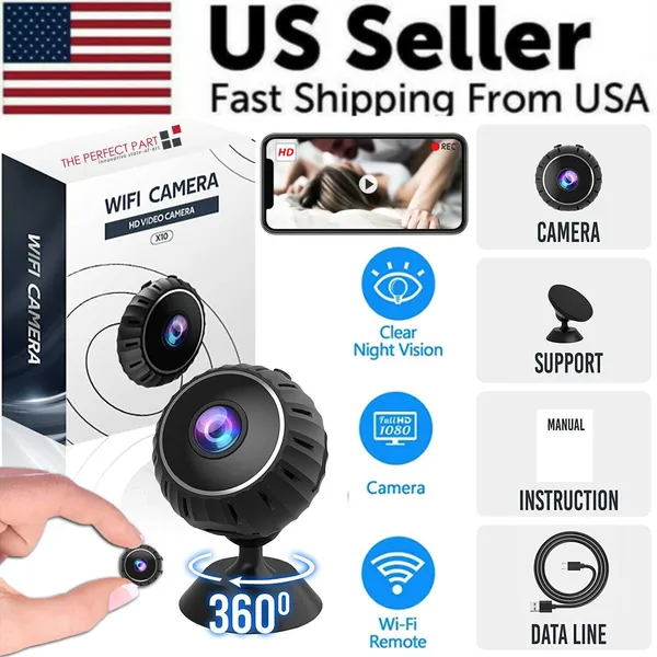 Mini Hidden Spy Nanny Camera Wireless Nanny Cam WiFi Home Security HD 1080P DVR photo 4