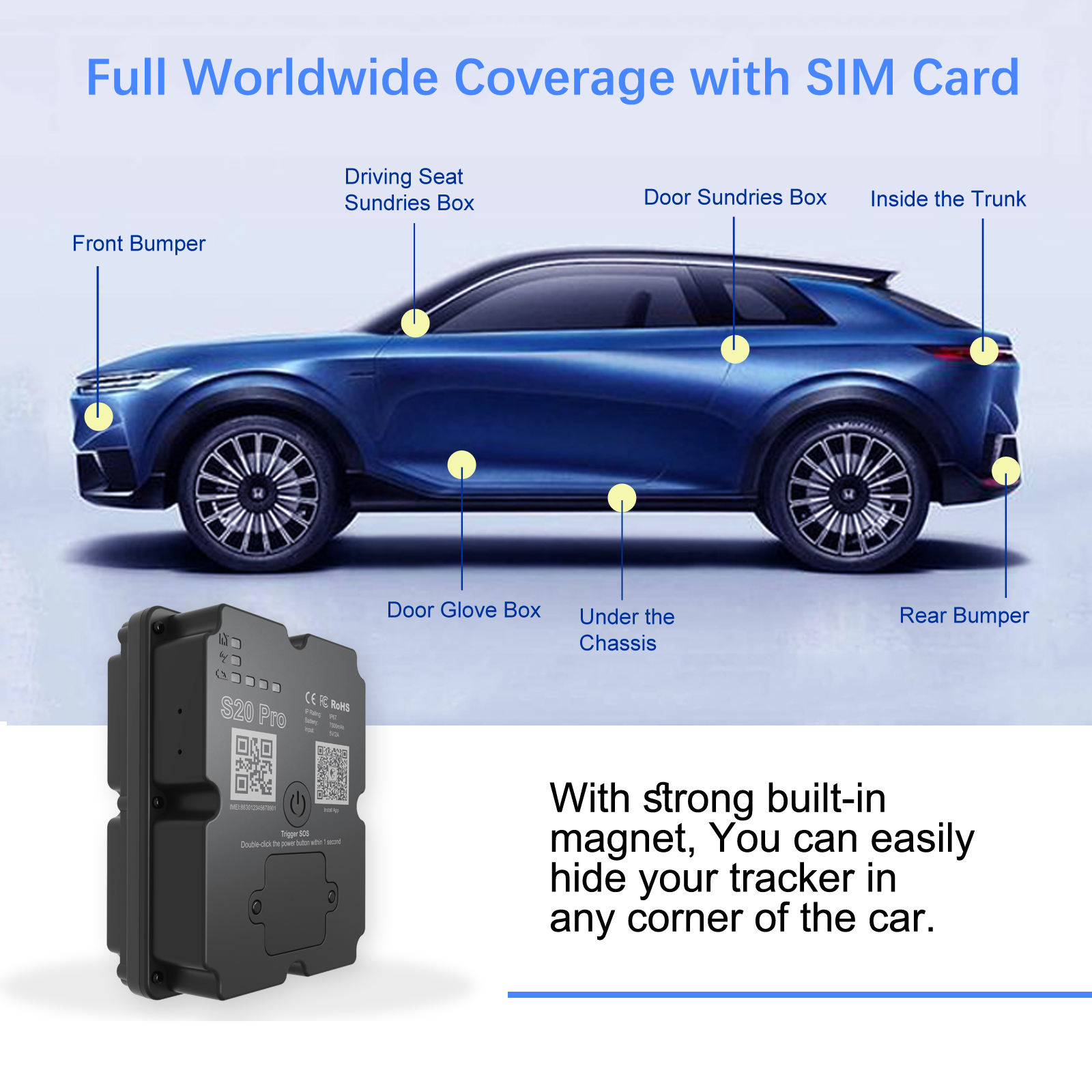 Long Battery 4G GPS Vehicle Tracker - Up To 30 Days Standby, Real-Time Tracking, Magnetic & Waterproof, Subscription Required photo 2