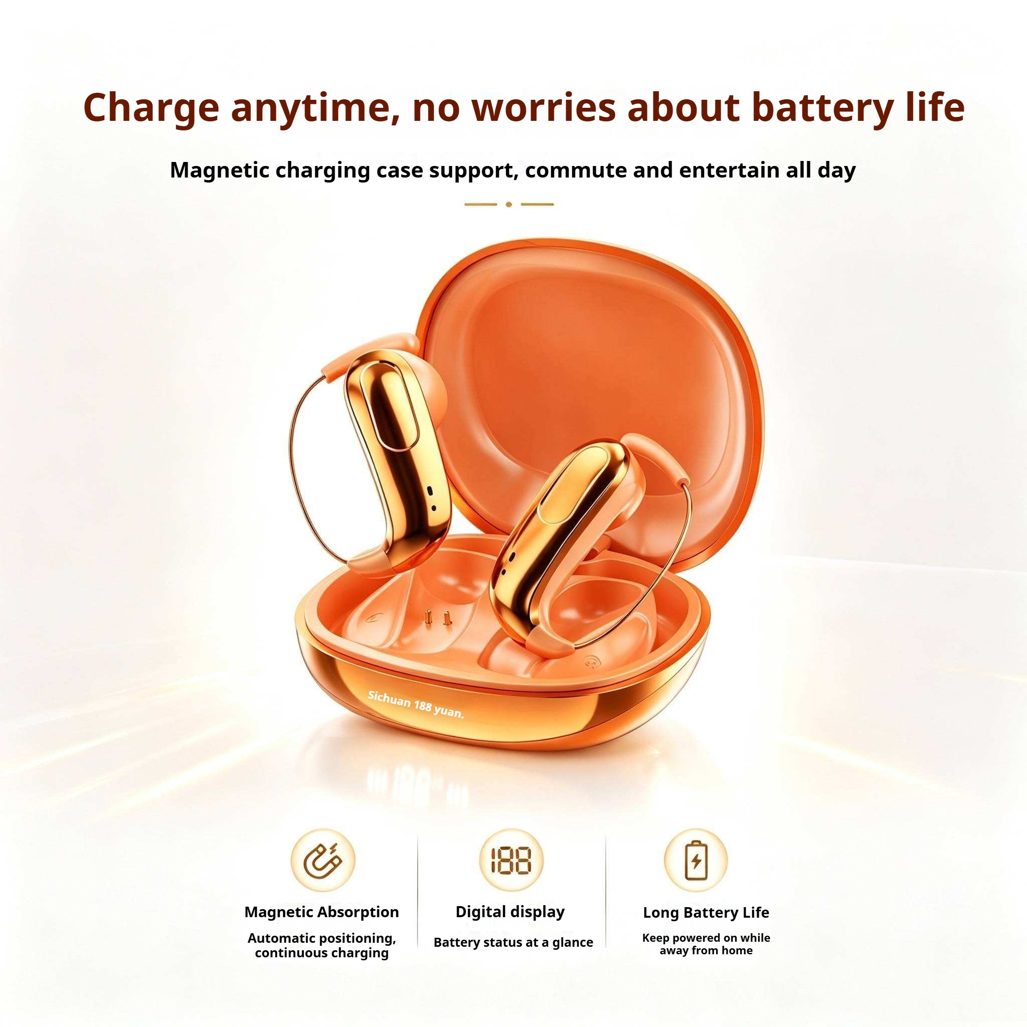 KP-113 Best-selling Wireless Bluetooth Ear-hook Headphones High-quality Audio Low Latency For Music Gaming Factory Direct In Stock photo 7