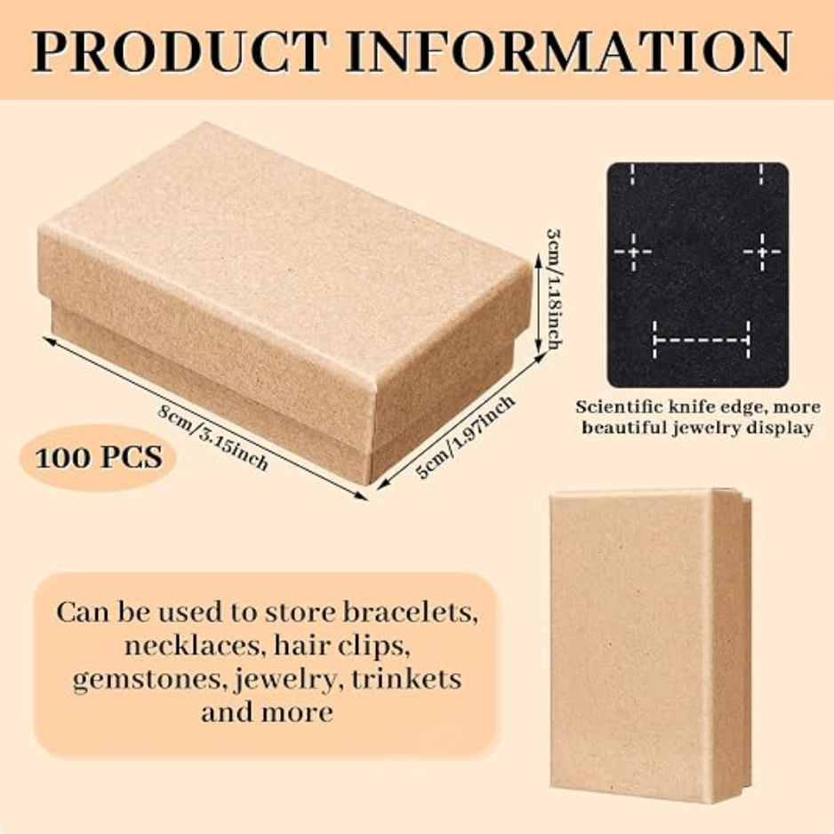 HUNDRED Pcs Christmas Jewelry Gift Box Bulk photo 2