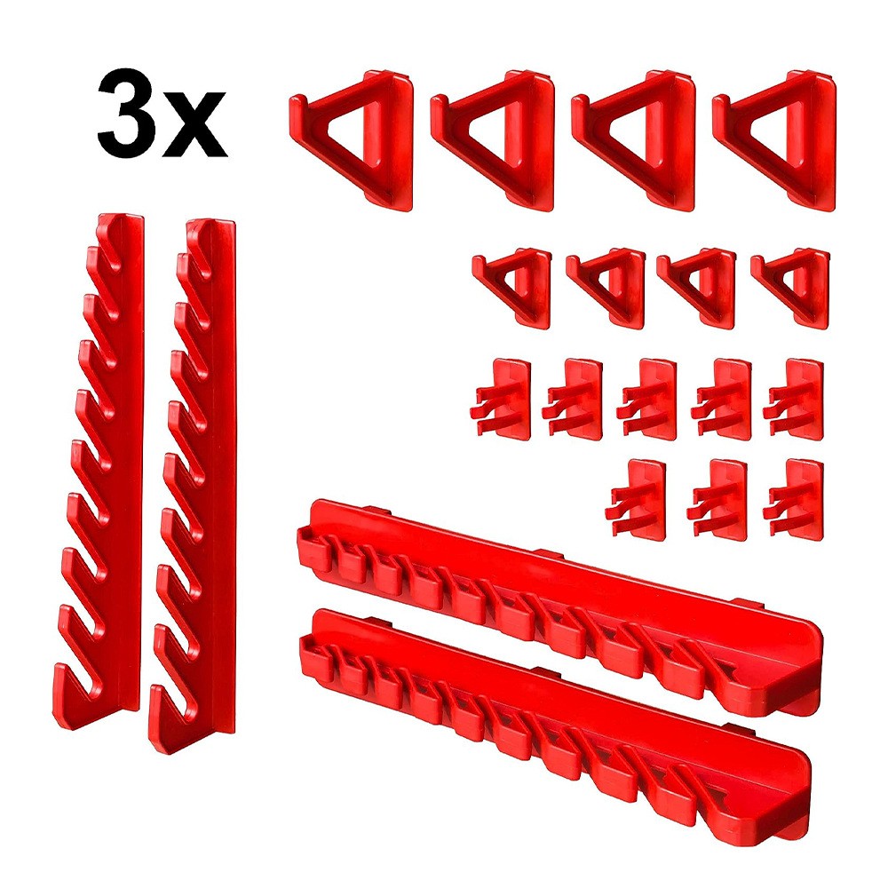 WALL MOUNTED TOOL PEG BOARD SET GARAGE STORAGE BINS WORKSHOP RACK SHED ORGANISER photo 6