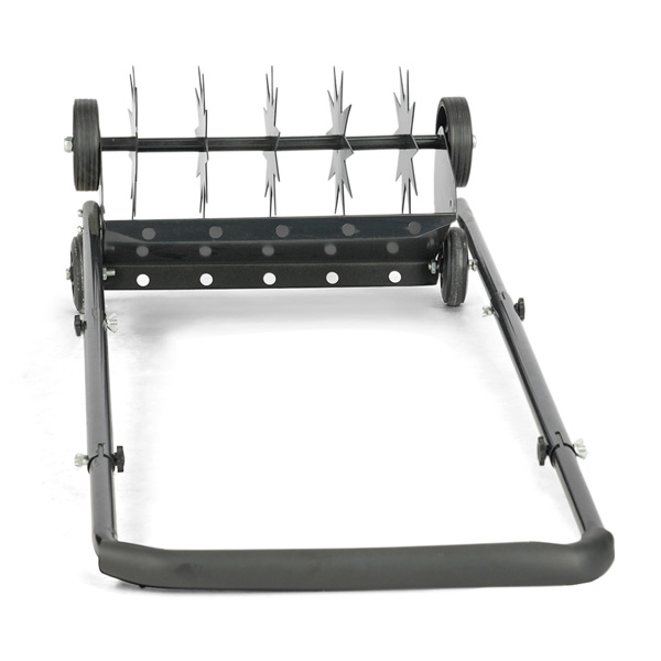 19in Push Spike Aerator, Heavy Duty Rolling Lawn Aerator, Rotary Spike Lawn Aerator, Manual Aeration Equipment With U-shaped Handle, For Lawn Garden Yard Grass Aeration photo 3