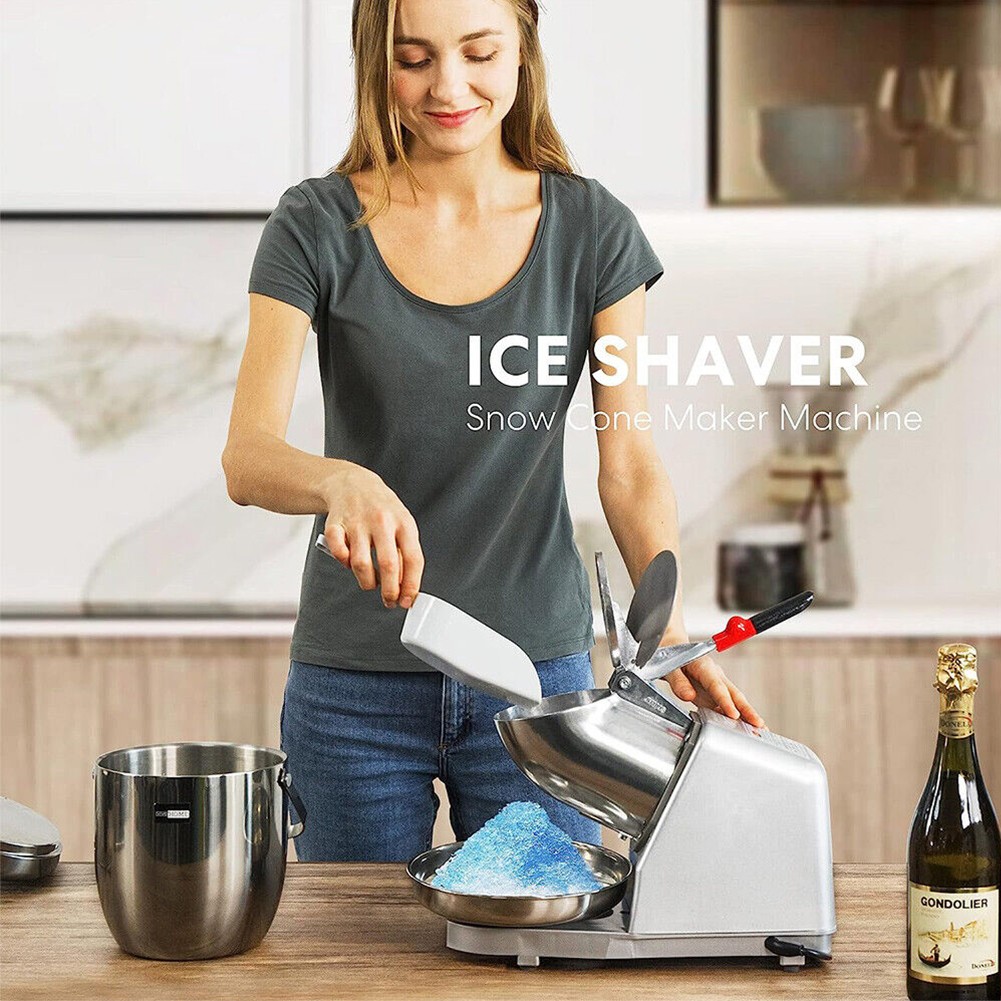 Upgraded Electric Ice Crusher Shaver Snow Cone Maker Commercial Machine2200r-m photo 7