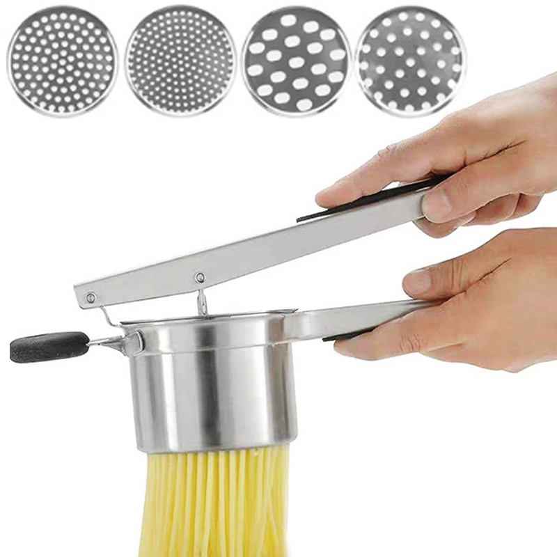 Heavy Duty Steel Potato Ricer Puree Masher Juicer Vegetable Fruit Press Maker photo 8