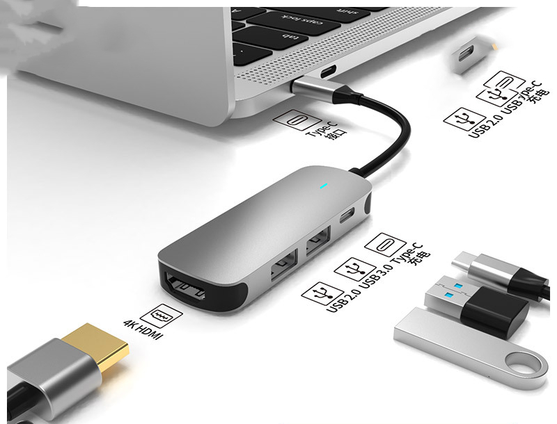 Hub Multi-function Hub HDMI Docking Station Notebook Converter photo 2