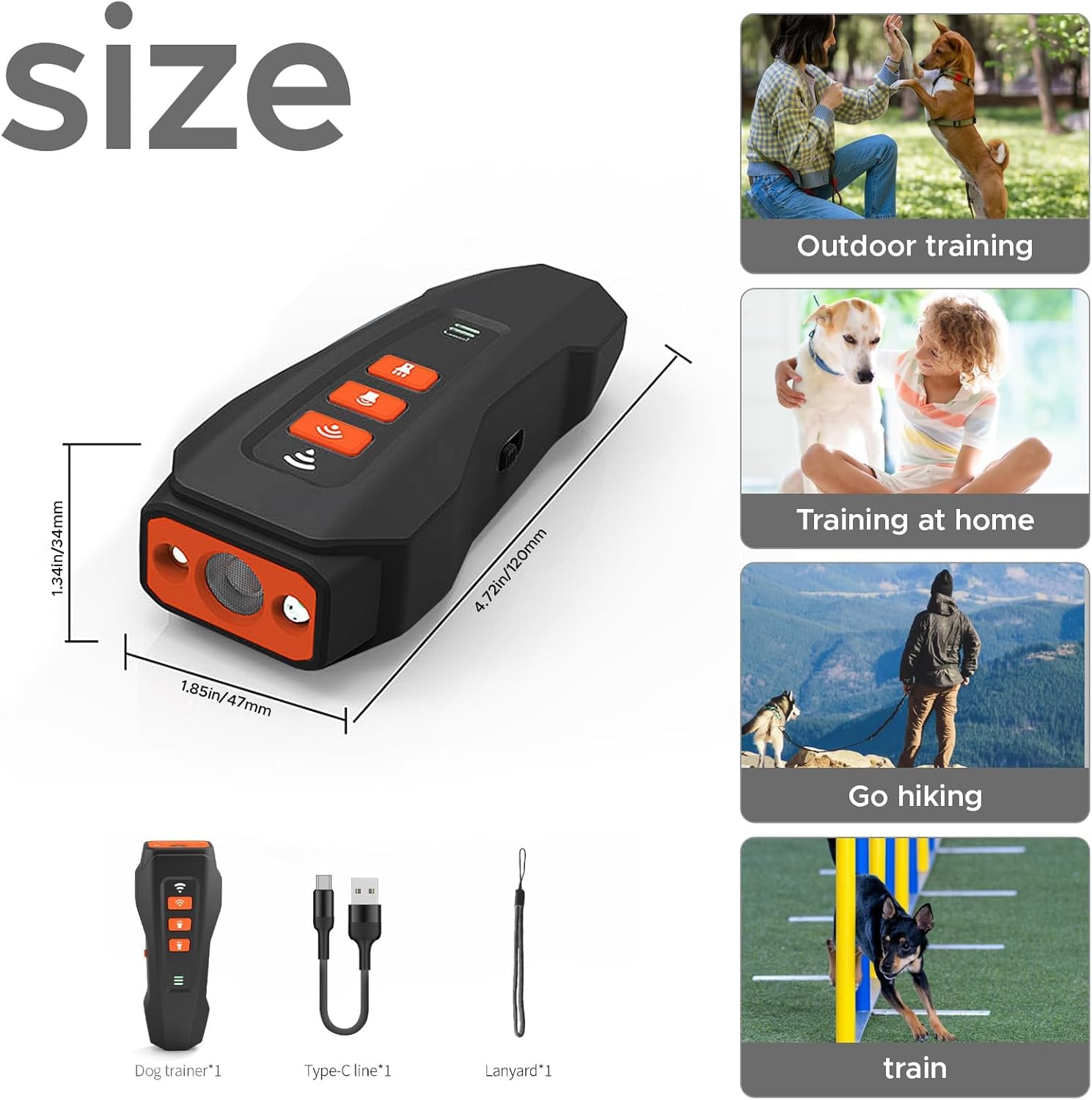 2026 Upgraded Anti Barking Device For Dogs, Ultrasonic Dog Bark Deterrent, Dog Bark Deterrent Devices, Best Anti-Barking Device, 3 Modes & LED Light Portable Indoor & Outdoor photo 6