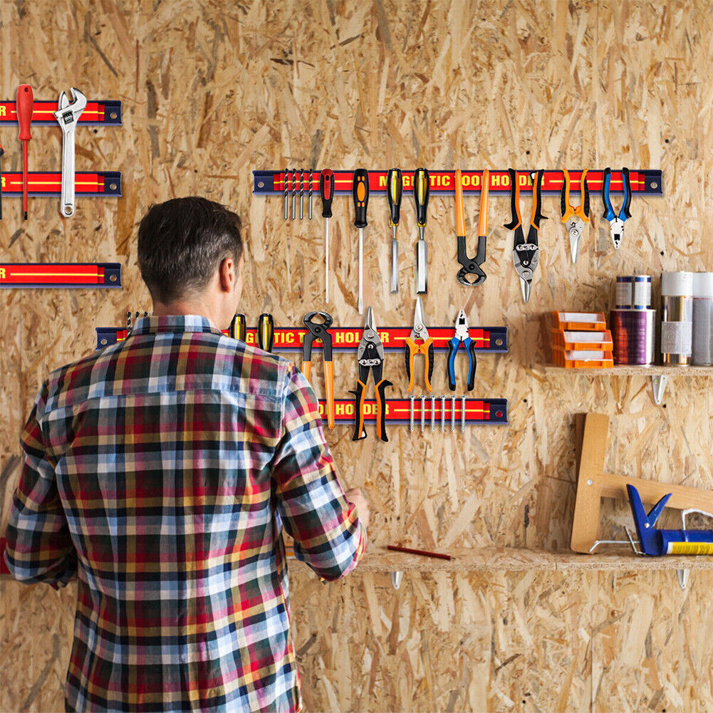 6x18 Heavy Duty Magnetic Tool Bar Storage Holder Rack Garage Wall Holder Strips photo 7