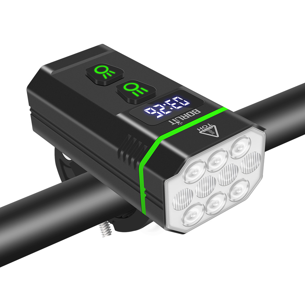 BROUIT 10 LED Bicycle Bike Lights Rechargeable Front Lamp Ultra Bright Headlight photo 3