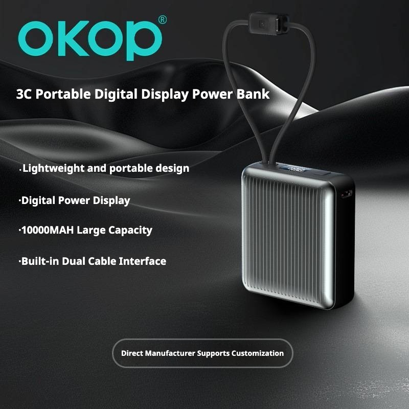 KP-717 Power Bank 3C Certified Digital Battery Display 10,000mAh High Capacity Fast Charging Hot-Selling In Stock photo 6