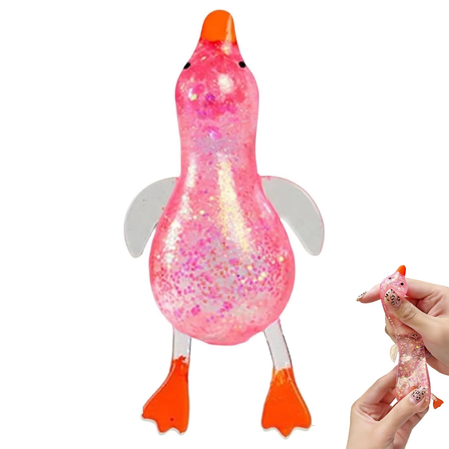 Cute Duck Squishy Sugar Stress Ball,Soft Duck Stress Relief Sugar Ball Toys And Moldable Slow Rise Relaxing Sensory Fidget Stress For Anxiety Relief photo 6