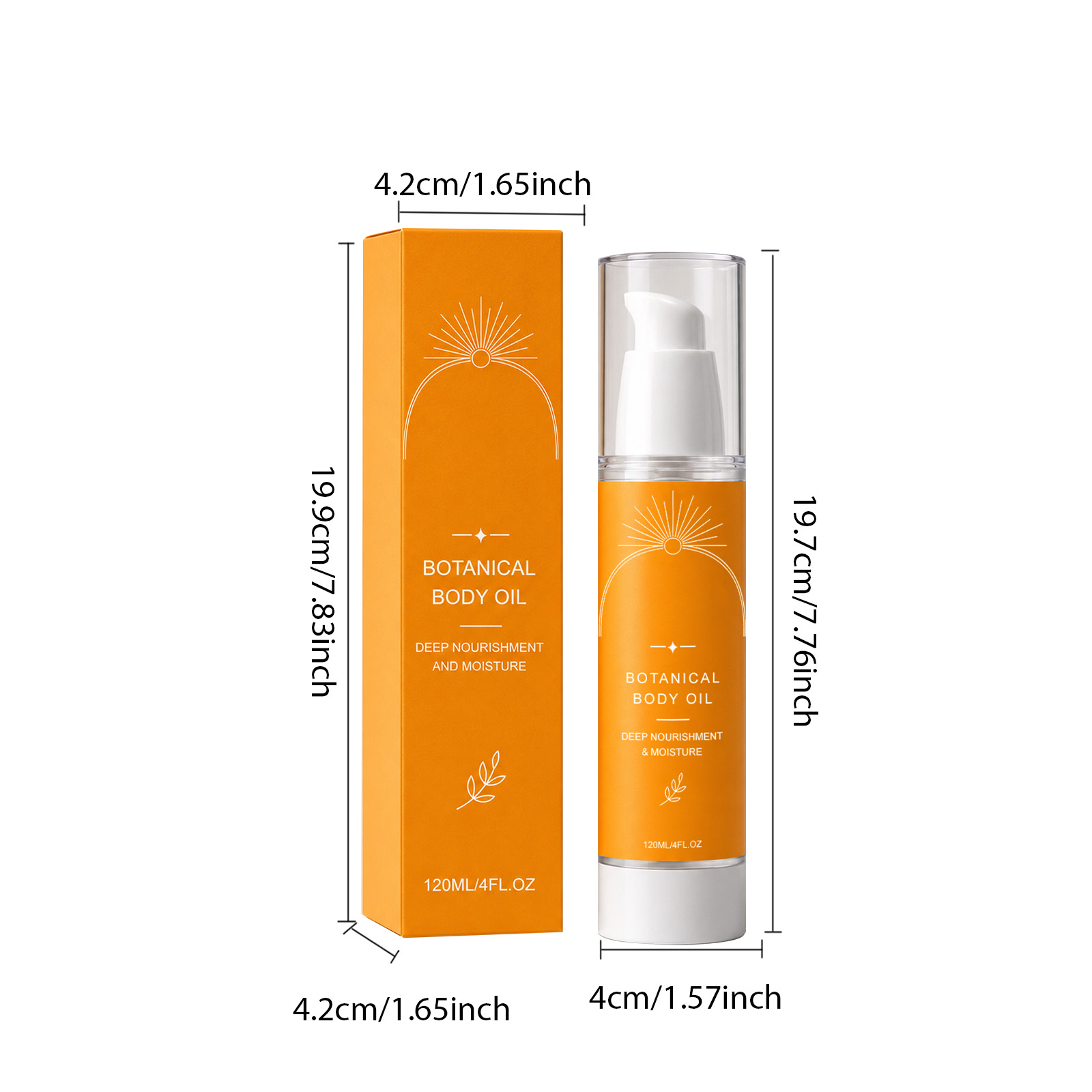 Moisturizing And Nourishing Body Essential Oils 120ml 1box photo 4