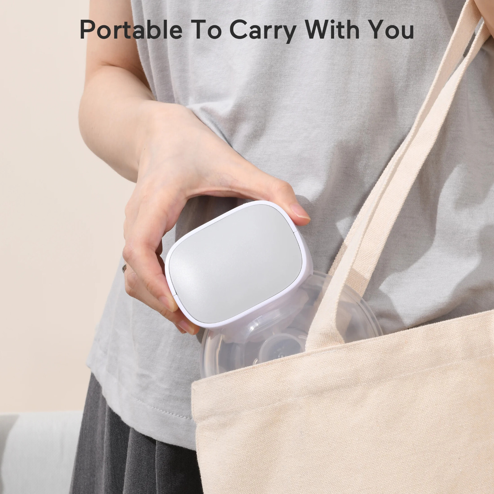 S9 Breast 2pcs Double Wearable Hands-Free Electric Breastfeeding Grey 24mm photo 2